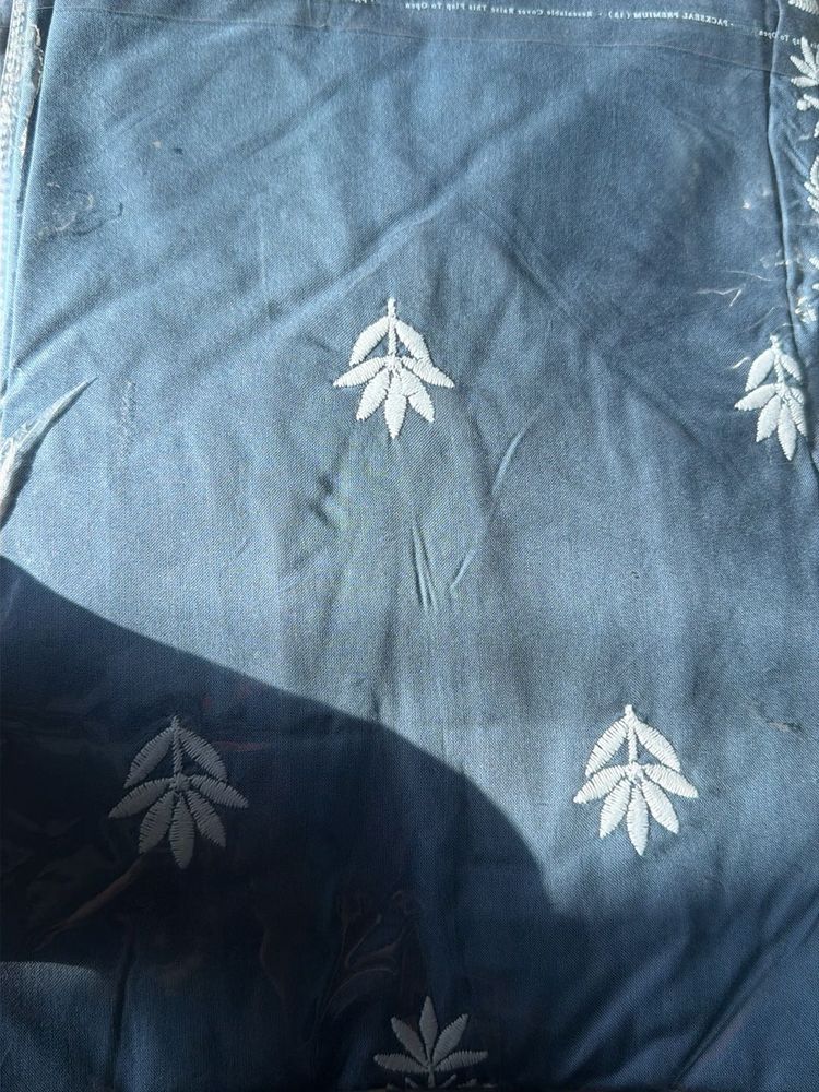Embroidered Blue short kurta