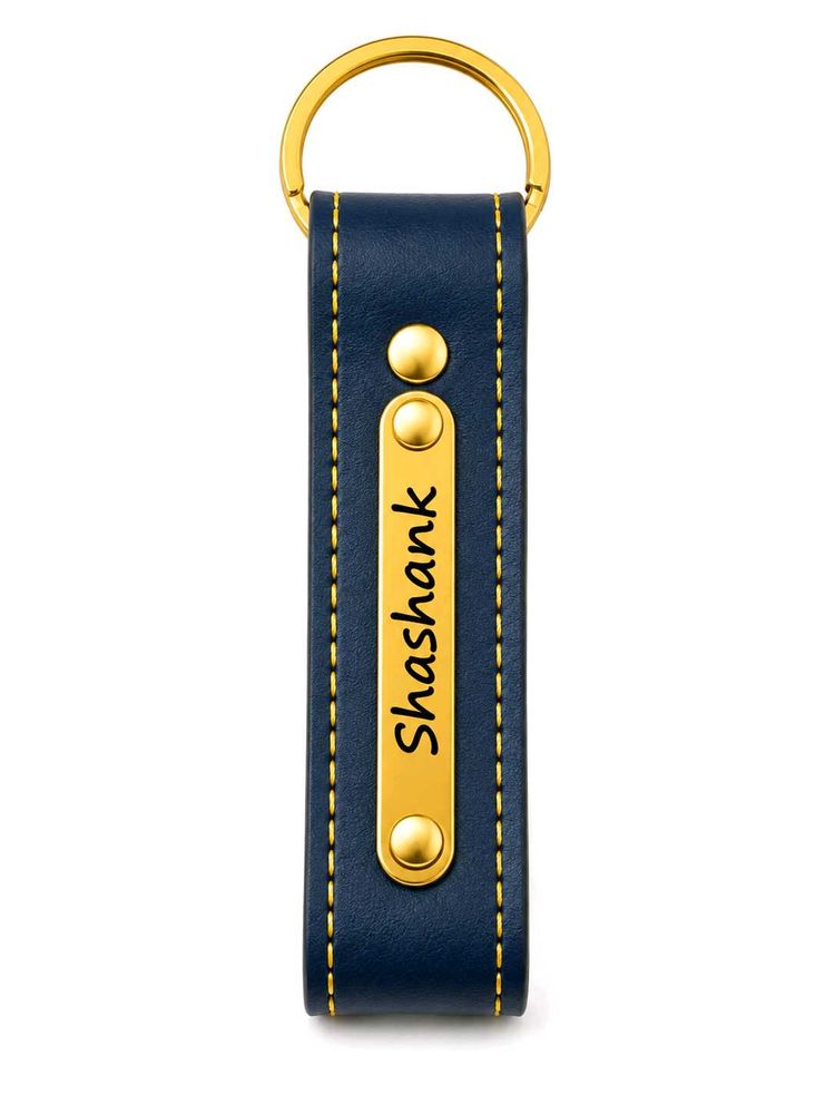 Personalized Leather Keychain