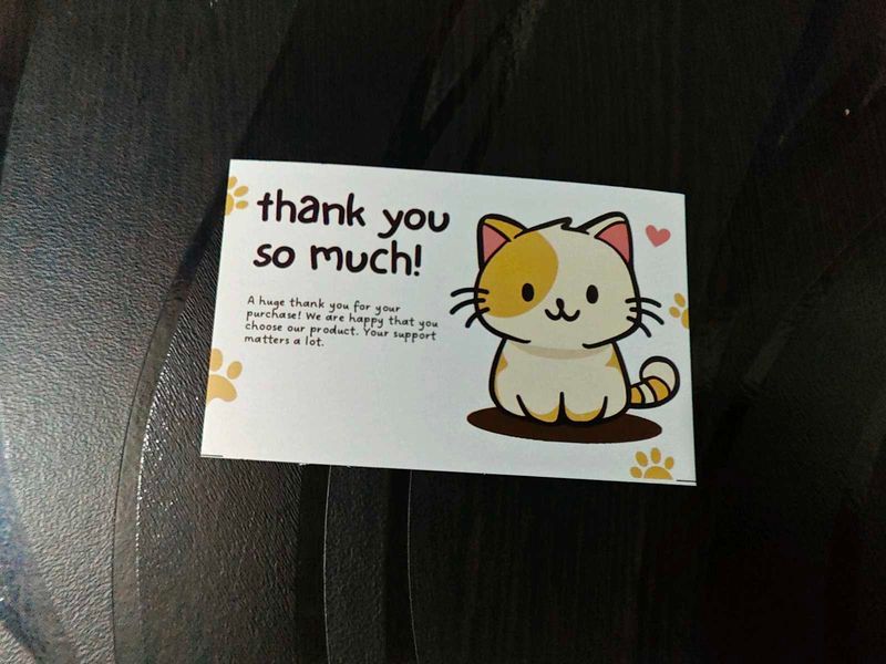Cute Cat Thank You Card (30 cards)