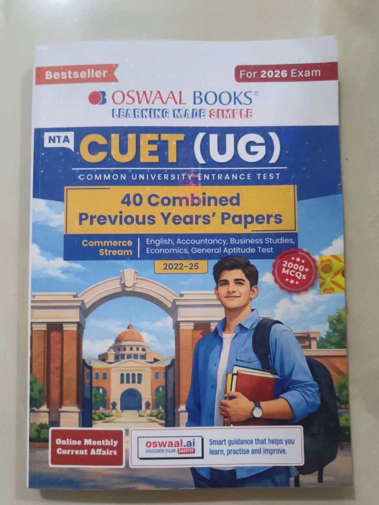 Oswaal CUET (UG) 40 Previous Years Papers