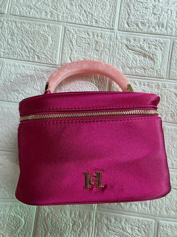 carolina herrera la bomba Cosmetic Bag with Handle
