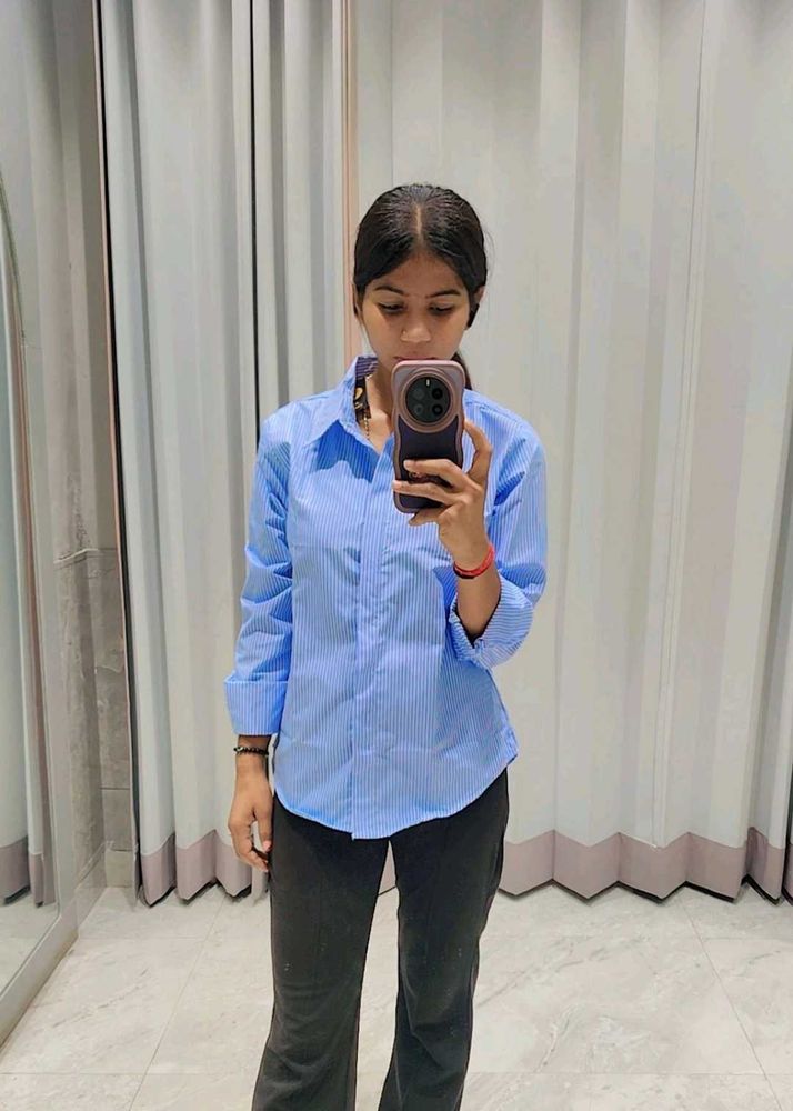 Blue Striped Button Down
