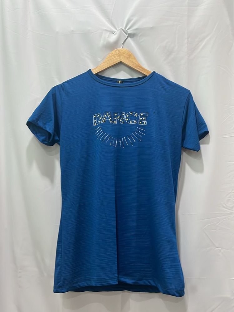 Blue 'Dance' Graphic T-Shirt