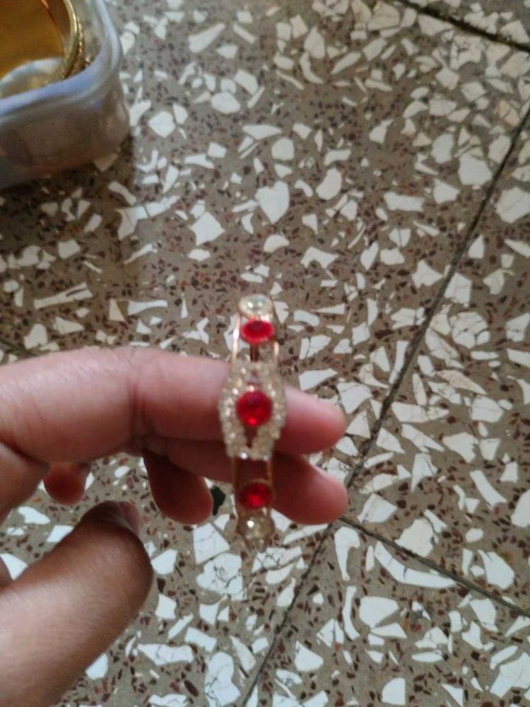 Red Stone Bangle