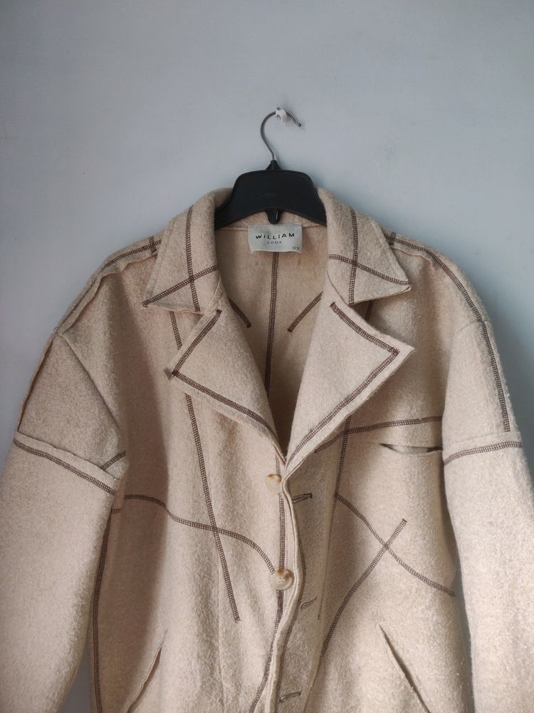 Baggy Beige&amp; Brown Coat