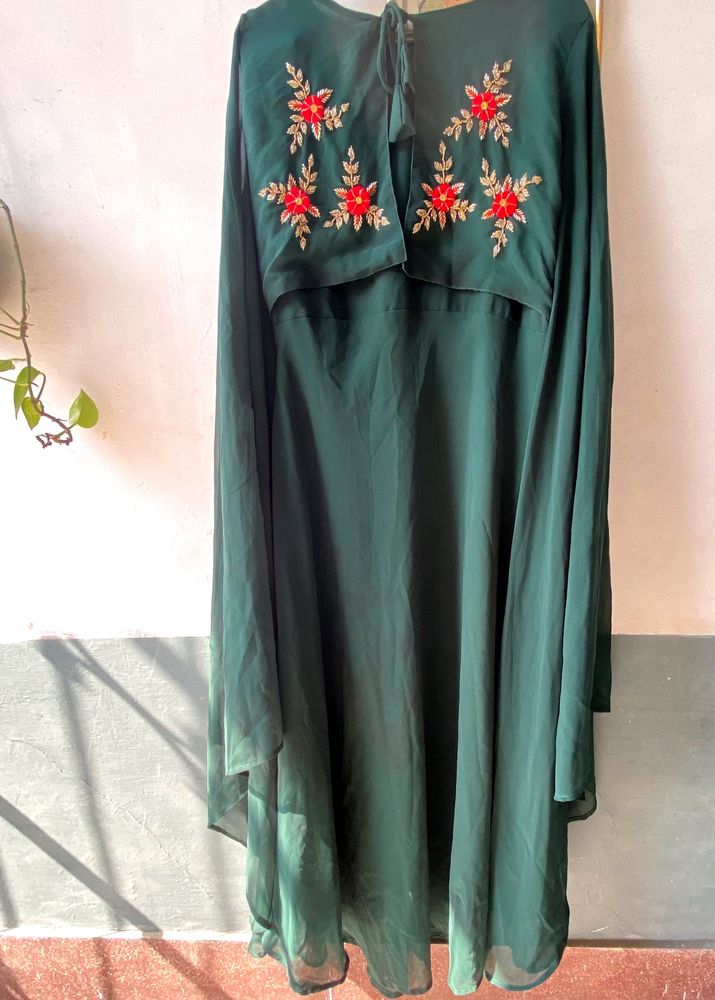 Bottle Green Gown