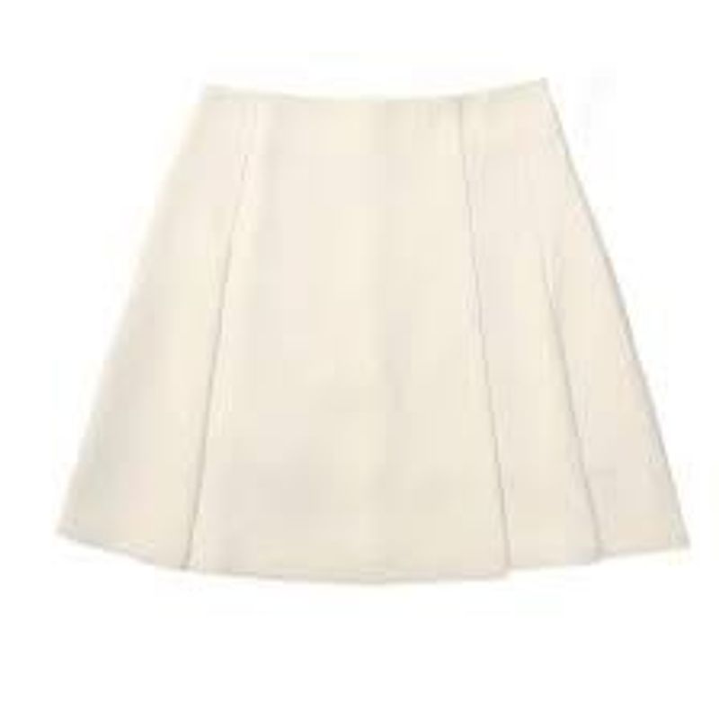 Elegant Cream A-Line Skirt