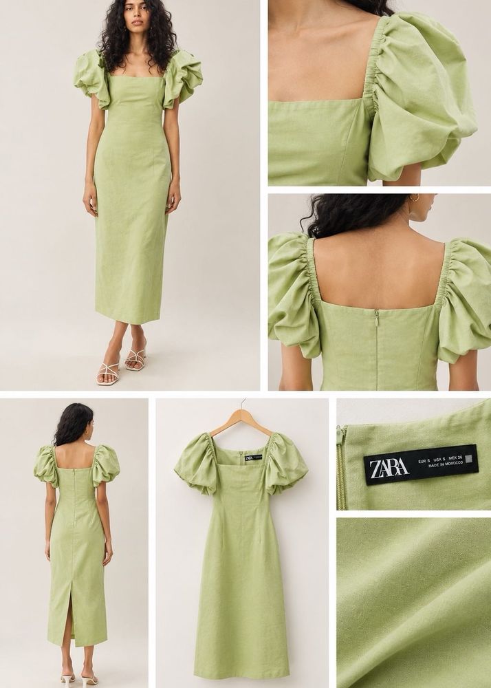 ZARA PUFF SLEEVES LIMITED EDITION DRESS