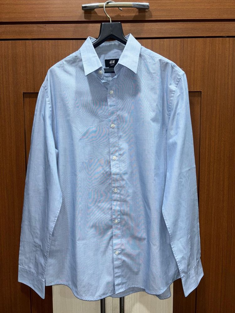 H&amp;M Light Blue Shirt Men