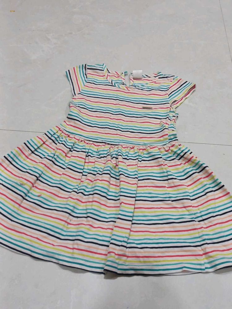 Colorful Striped Dress