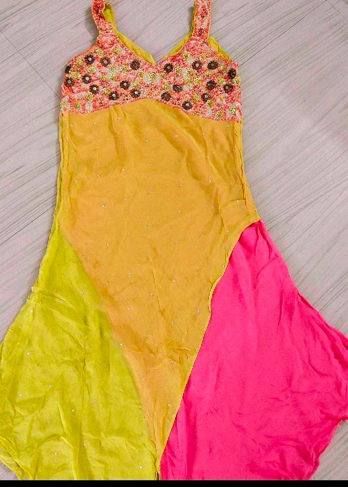 wedding wear sequence stone work kurta set
