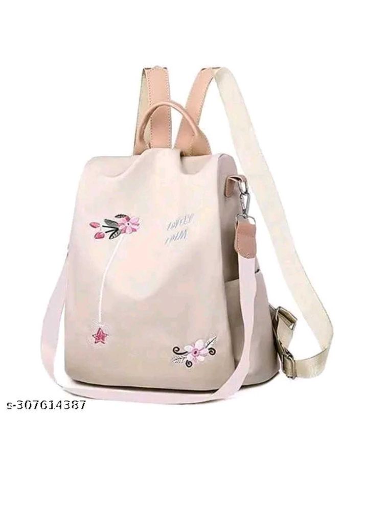 Women's College Cute Embroidered Backpack