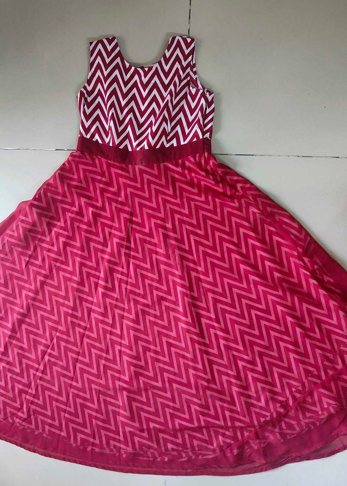 Chic Chevron Print Dress
