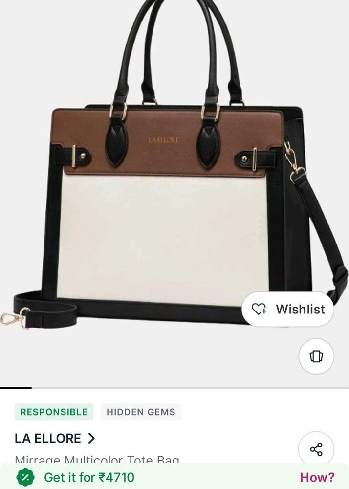 Chic Colorblock Tote Bag