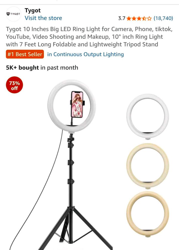 Ring Light with Stand