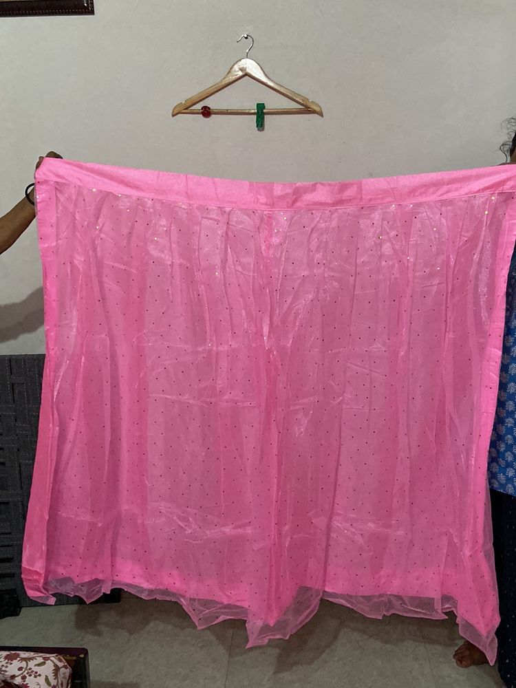 Pink Lehnga Choli Material