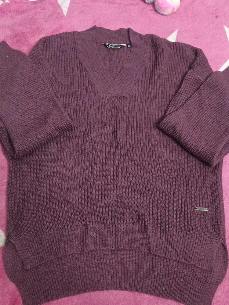 Cozy V-Neck Knit Sweater