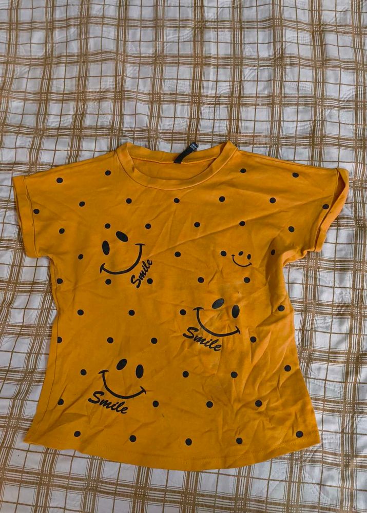 Yellow Smile Face T-Shirt
