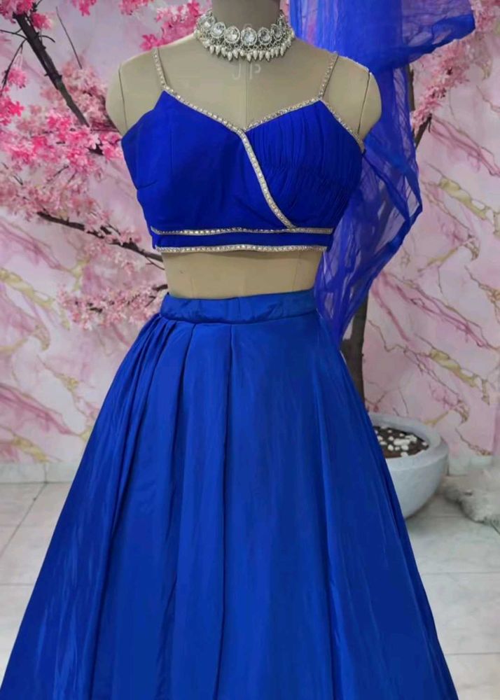 Royal Blue Lehenga Choli Set