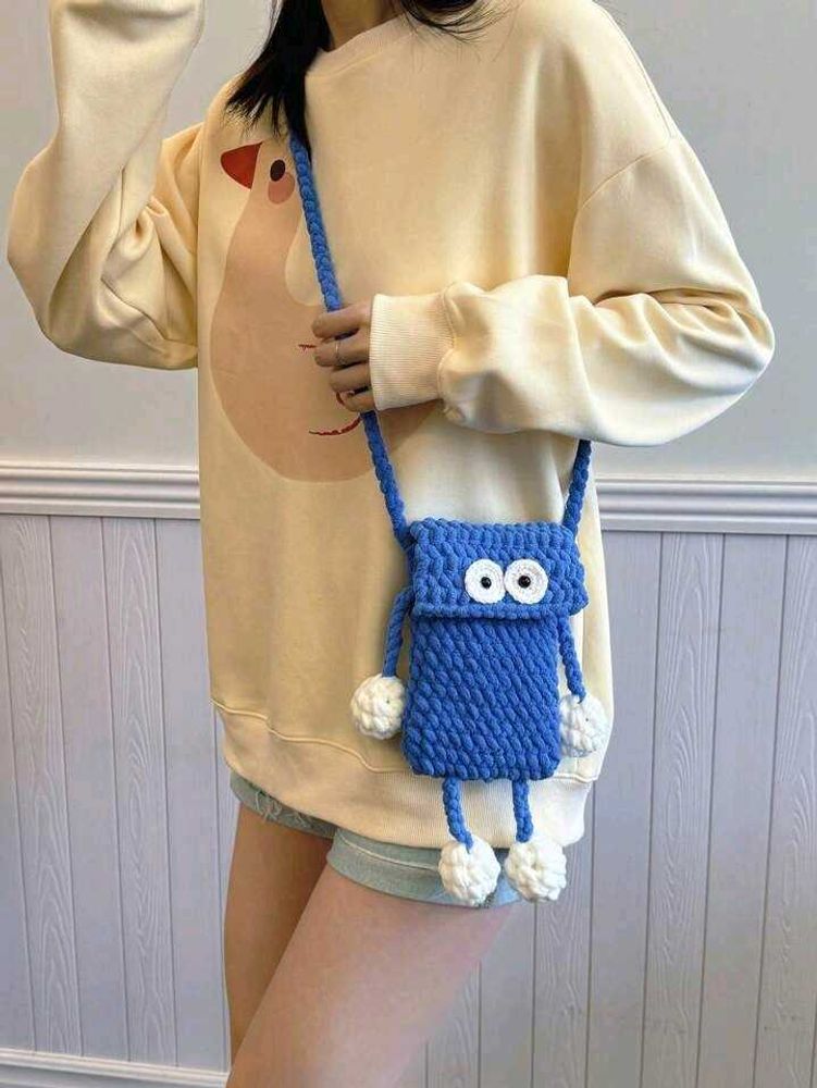Crochet Monster Crossbody Bag