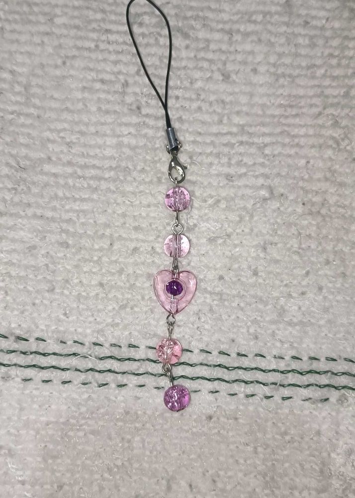 Y2K heart phone charm