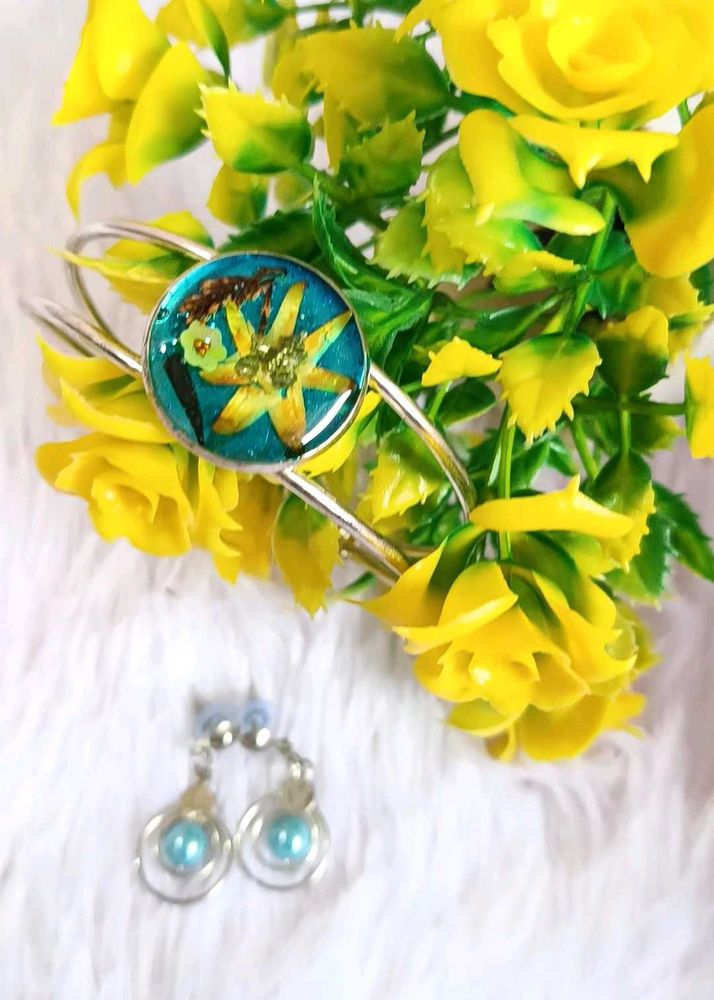 Handcrafted Bangle &amp; Earring Set