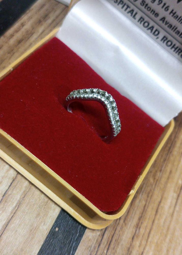 pure silver Elegant Pave Ring