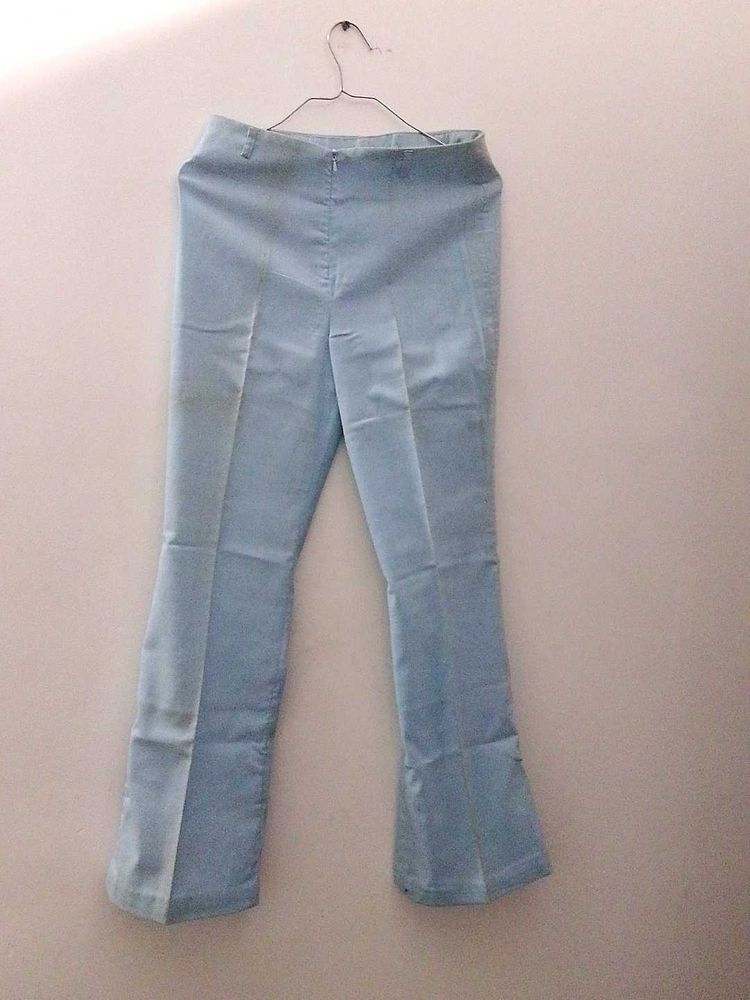 Light Blue Flared Trousers