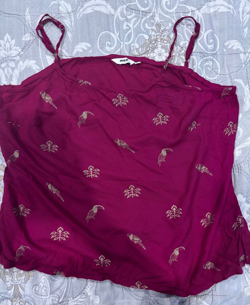 Cute Bird Print Camisole Top🎀