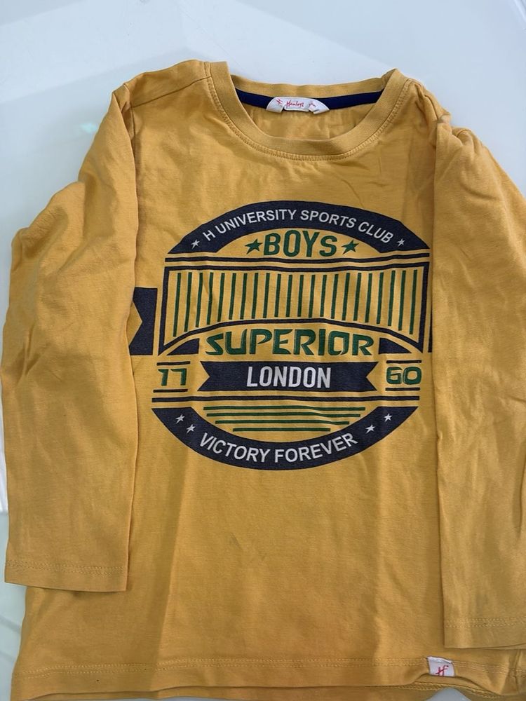 one full sleeve T-shirt and cargo