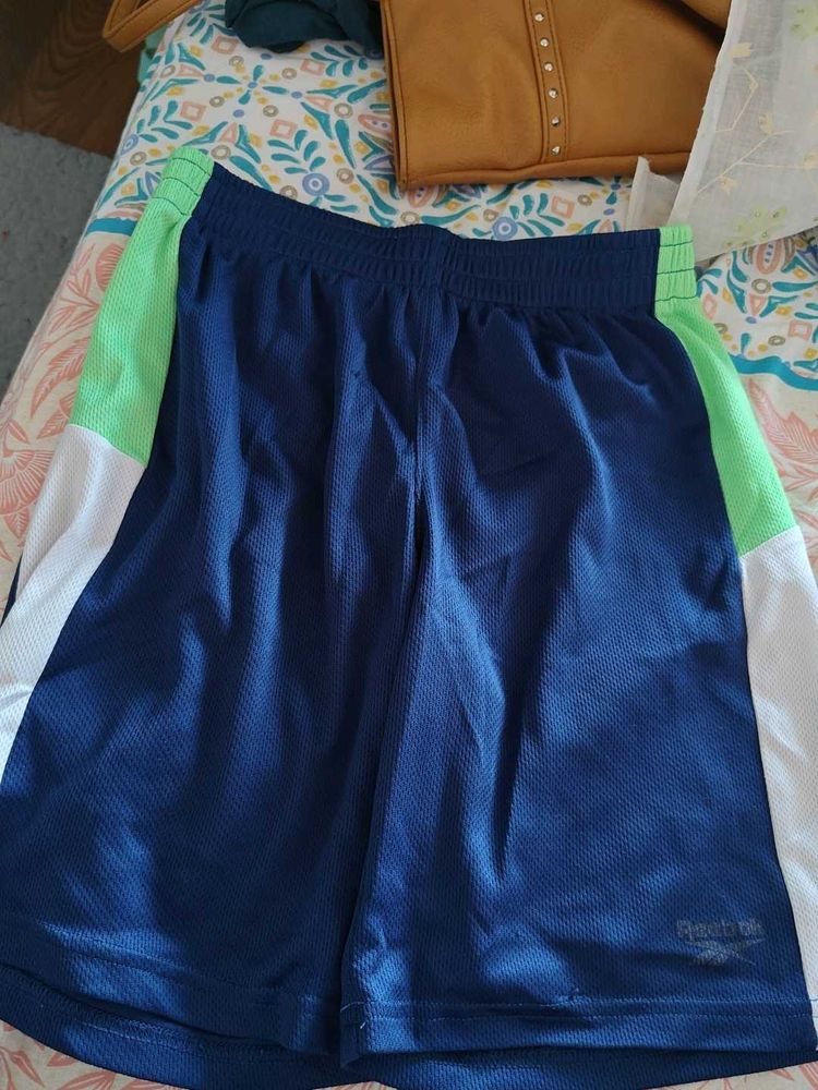 Reebok Navy Blue Athletic Shorts