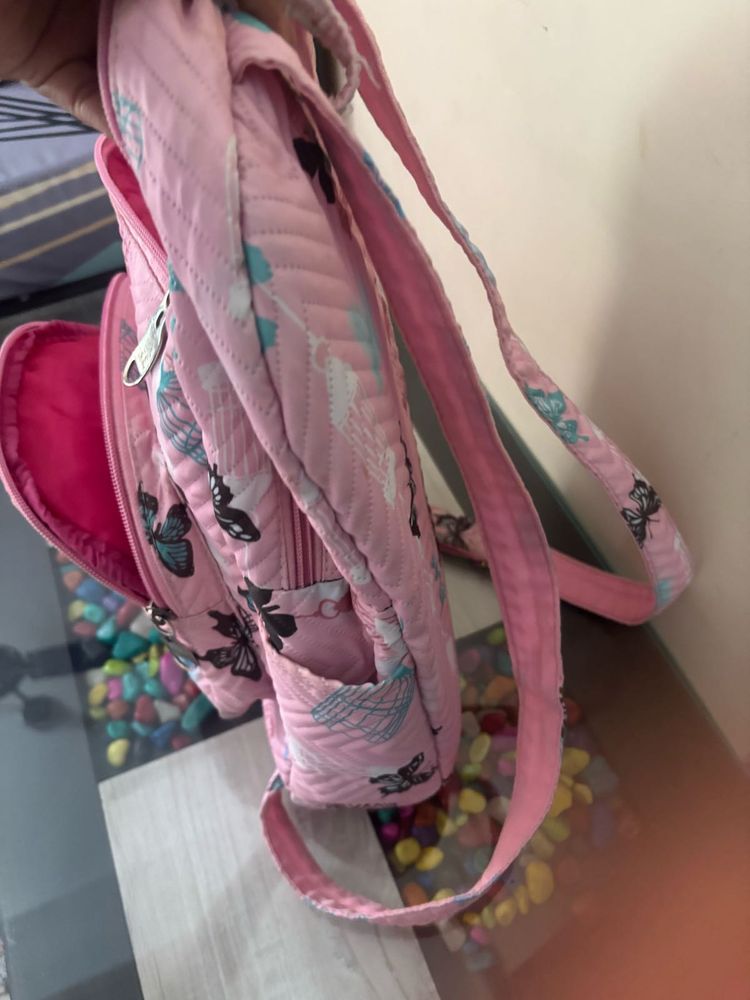 Cute Pink Butterfly Backpack