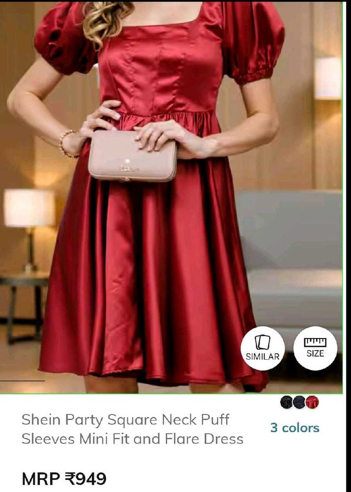 Shein Puff Sleeve Mini Dress