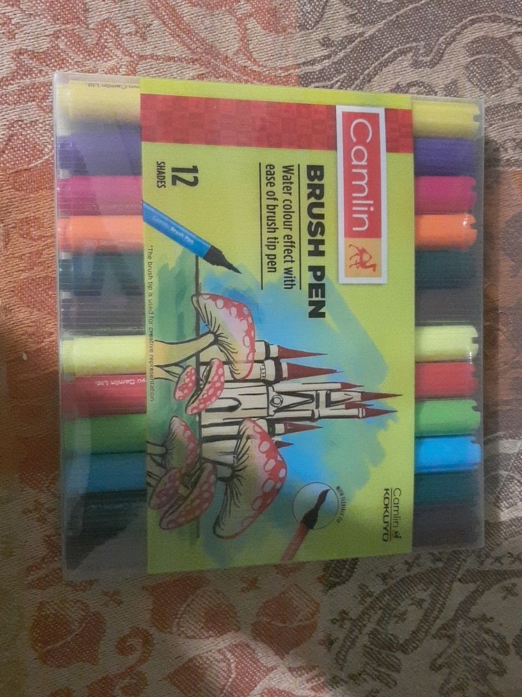 Camlin Briush Pens (12 Brush Pens)