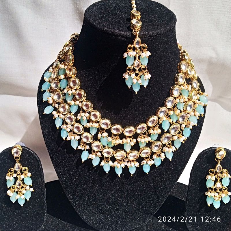 Brended Best Quality Kundan Jewellery Set