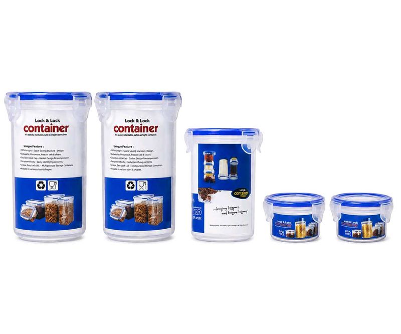 Plastic Container Set of 5