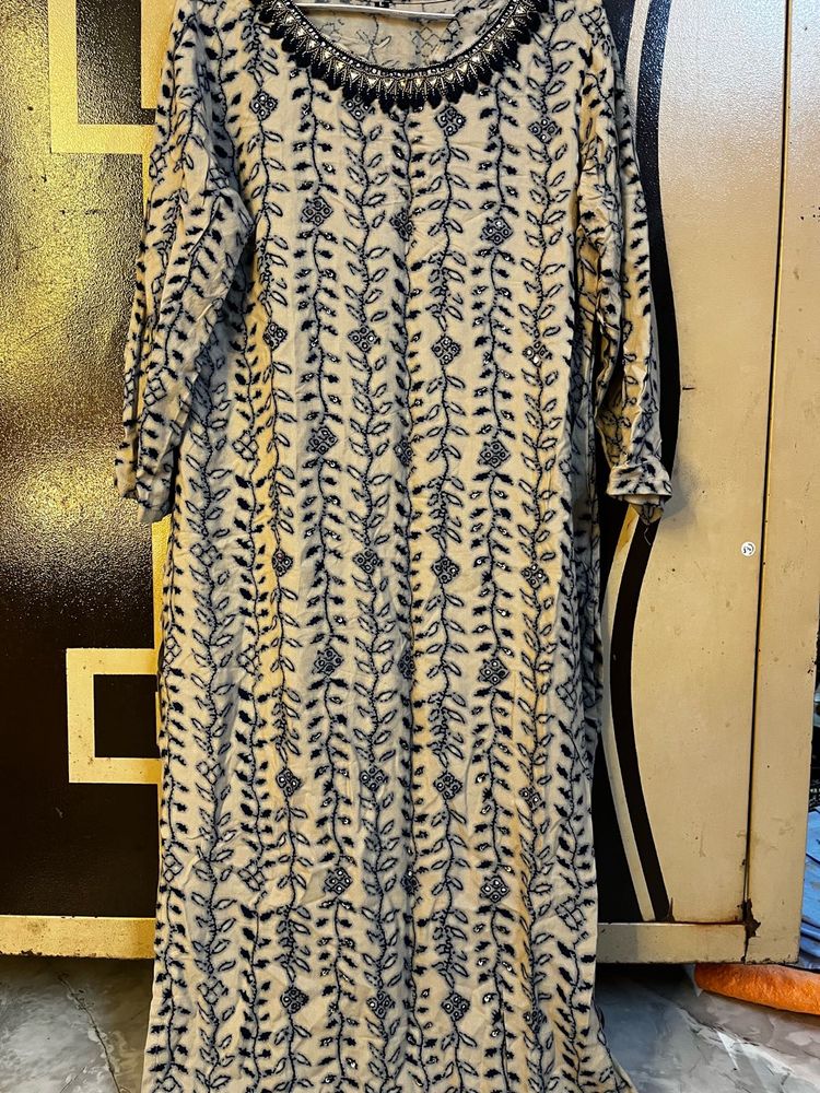 Elegant Embroidered Ethnic Gown