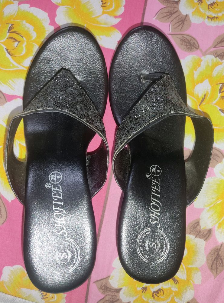Sparkly Wedge Sandals