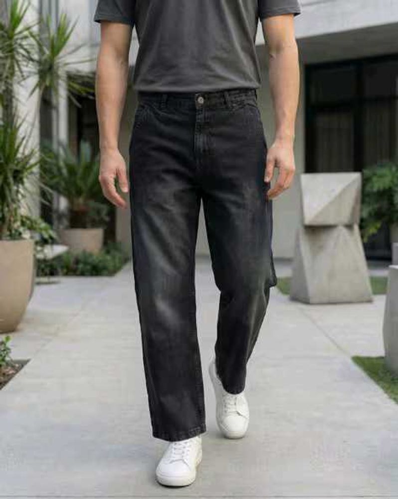 Shein Grey Denim Cargo Jeans