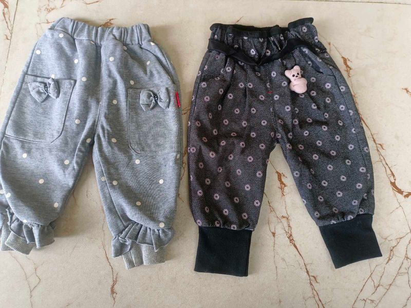 Adorable Baby Girl Pants (2 pairs)