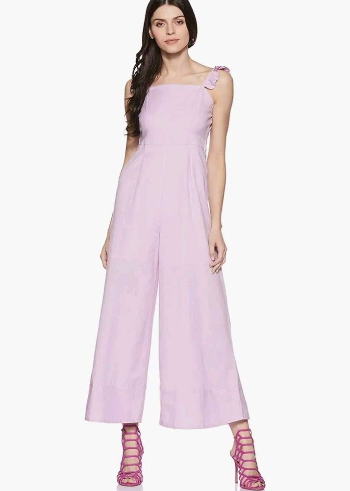 Lavender Jumpsuit with Tie Straps