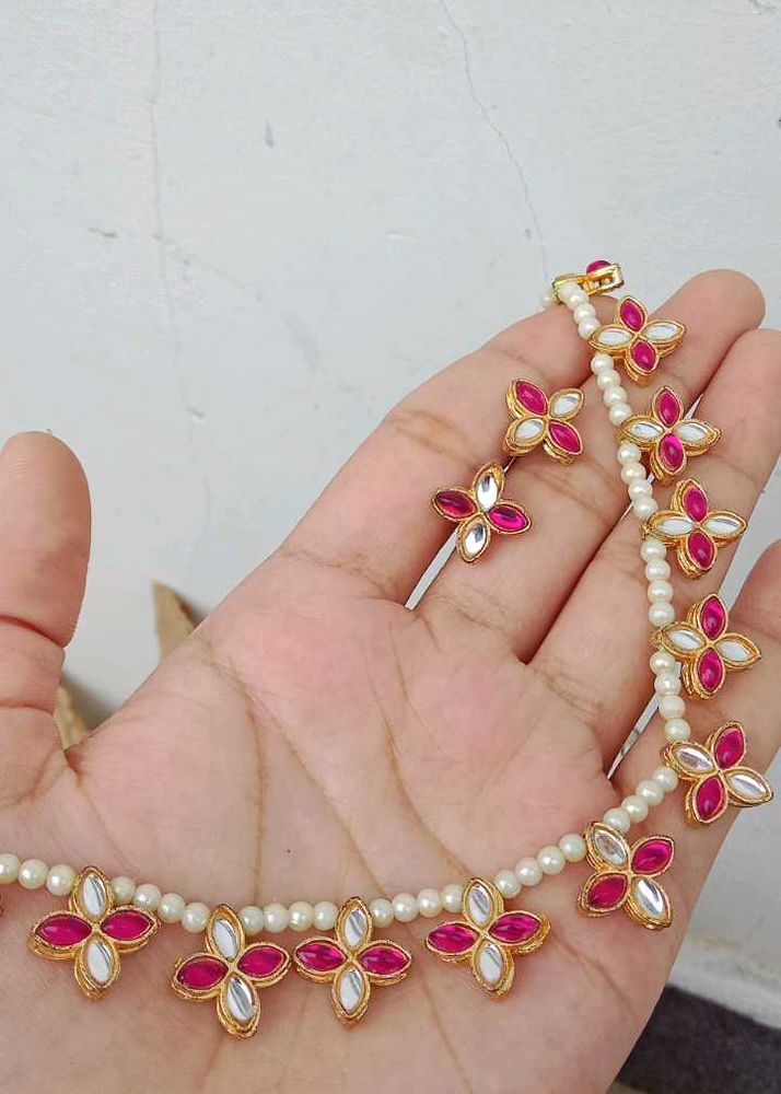 Kundan Necklace &amp; Earring Set