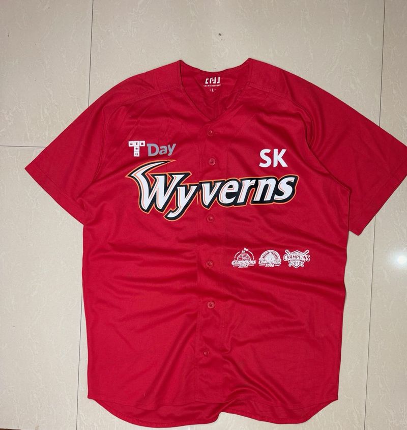 Red SK Wyverns Baseball Jersey