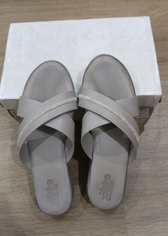 Stylish Embellished Flat Sandals