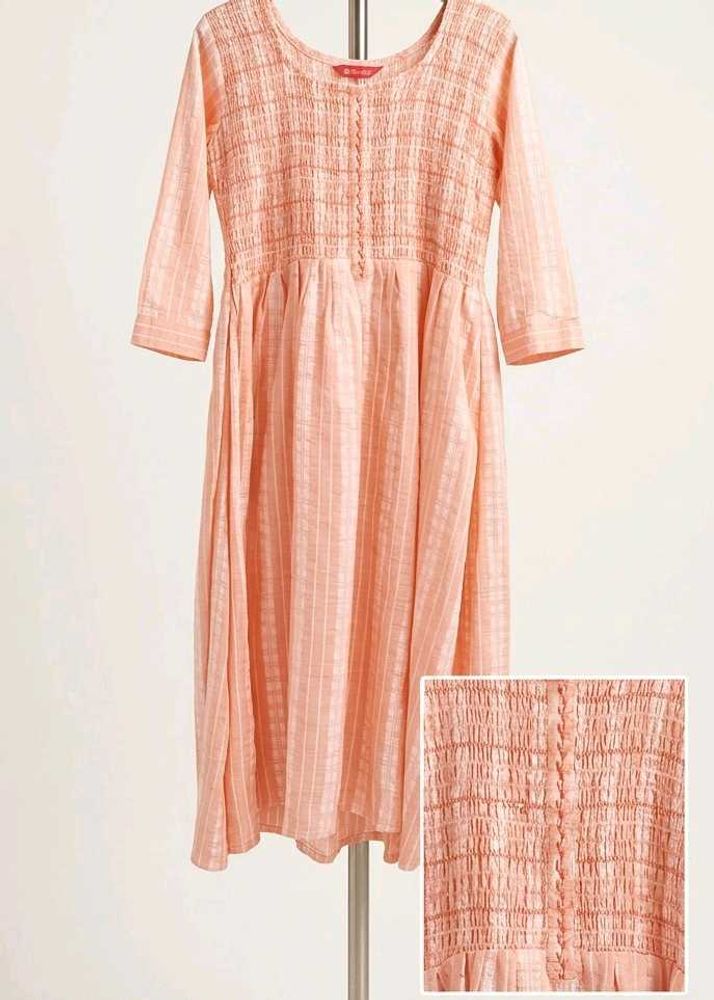 Peach Smocked frock