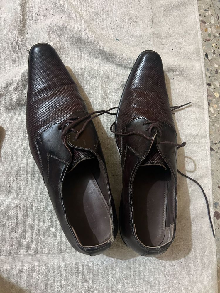 Men's Brown Leather Formal Shoes