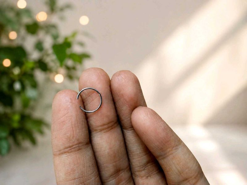 Simple Silver Hoop Earring/Nose Ring🥰❤️