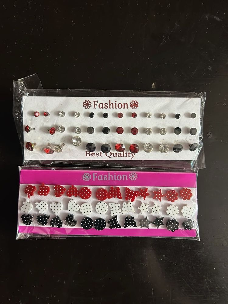 Stud Earring Set - 30 Pairs