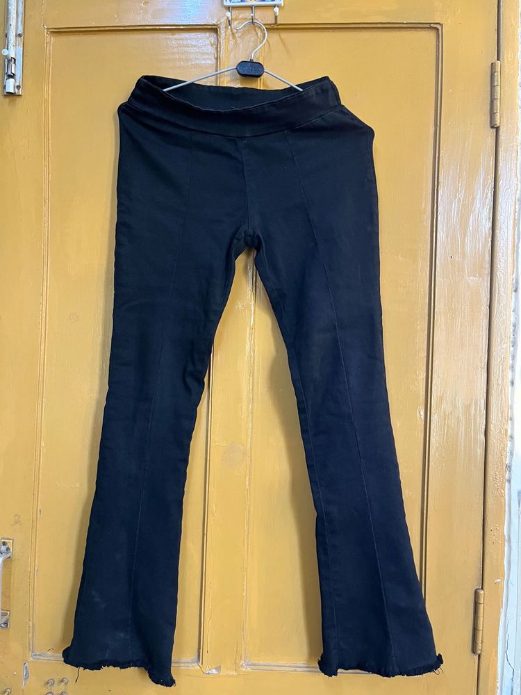 black wide leg pant