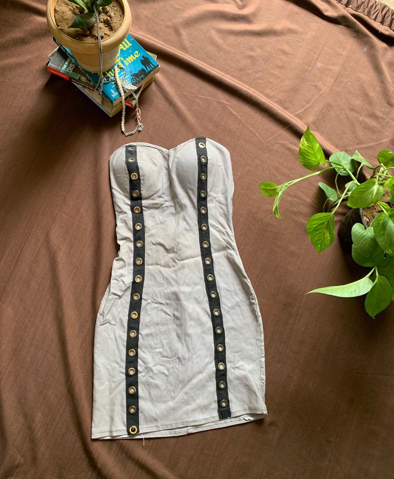 Grey Bodycon Dress For Size S